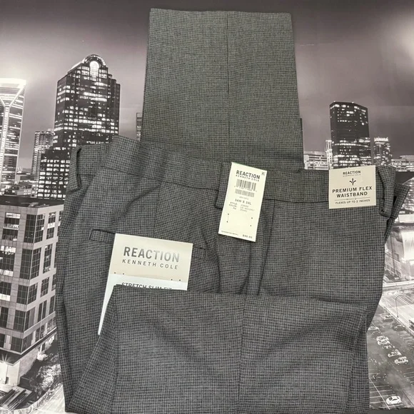 Kenneth Cole Gray Men's Pants - Picture 6 of 7